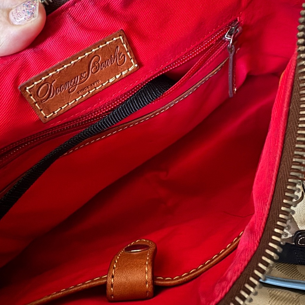 Dooney & Bourke Purple Harrison Shoulder Bag - Picture 2 of 5